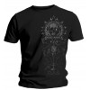 T-Shirt In Flames - Tonal Side Skull