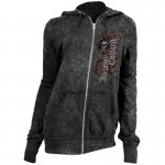Sweat Zipp&eacute; Alchemy - Omega Skull - Femme