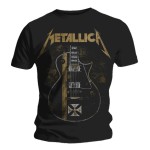 T-shirt Metallica - Hetfield Iron Cross Guitar