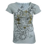 T-shirt LA Ink - Grey Flame - Femme