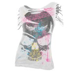 T-shirt Alchemy - Splash Skull - Femme
