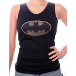 T-shirt Batman - Top Logo Strass - Femme