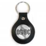 Porte-cl&eacute; AC/DC cuir - Logo