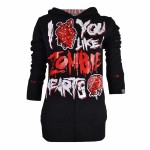 Sweat Zipp&eacute; Cupcake Cult - Zombie Hearts - Femme
