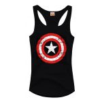 T-shirt Captain America - Top Logo - Femme