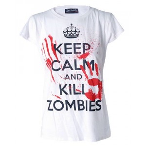 T-shirt Darkside - Keep Calm and Kill Zombies - Femme T-shirt Darkside - Keep Calm and Kill Zombies - Femme