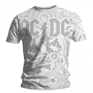 T-shirt AC/DC - Black Ice Allover
