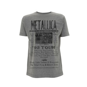 T-shirt Metallica - Metallica 92 Poster T-shirt Metallica - Metallica 92 Poster