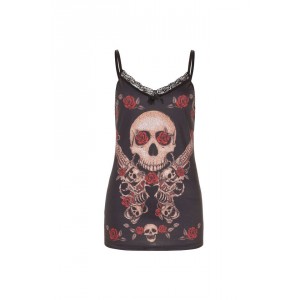 Top Jawbreaker - Gun Skull - Femme