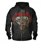 Sweat Zipp&eacute; Metallica - Double Skull